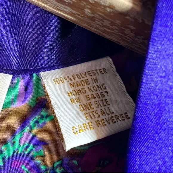 Vintage Victoria’s Secret Women’s Paisley Robe Gold Label Whimsical Fairy Floral - Picture 9 of 14